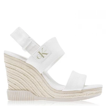 Image of Calvin Klein Jeans Canvas Sandals - Off White