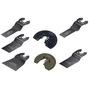 Image of Faithfull Multi-Function Tool Blade Set 7 Piece