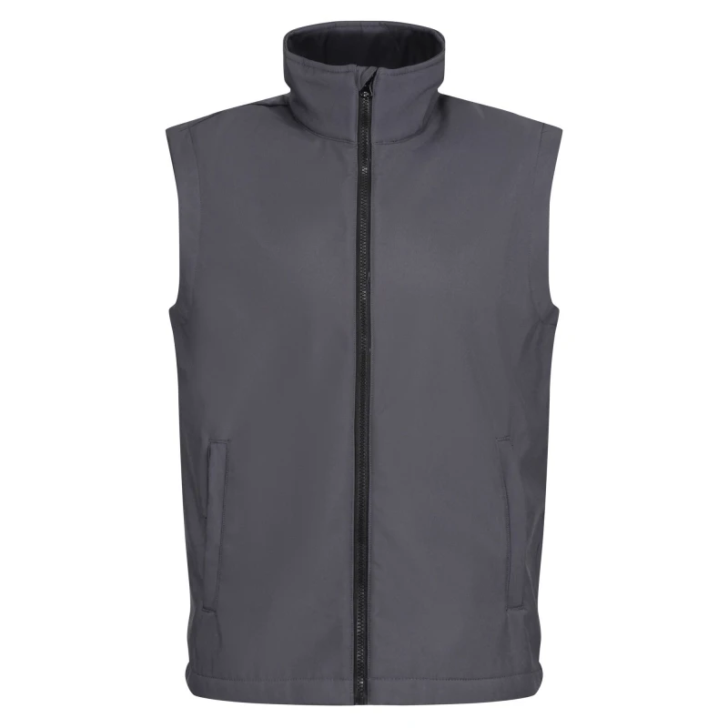 Image of Regatta Professional Mens Ablaze Soft Shell Bodywarmer in Dark Grey Size: Small Dark Grey Male S