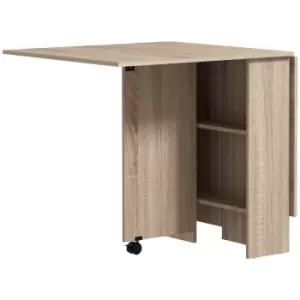 Image of Mobile Drop Leaf Table Kitchen Table Extendable Dining Table