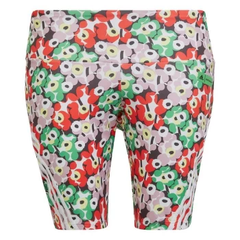 Image of adidas x Marimekko Cycling Shorts (Plus Size) Wome - White