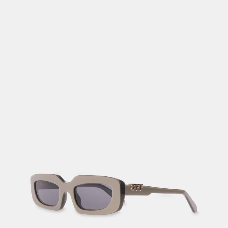 Image of Off White Renton Sun Sunglasses Taupe - Dark unisex One Size