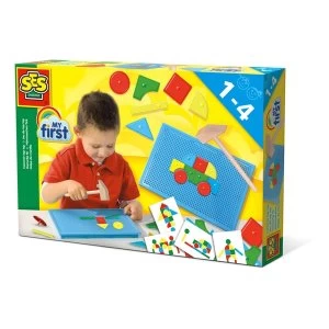 Image of SES Creative - Childrens My First Hammer Tap Tap Motor Skills Toy 1-4 Years (Multi-colour)