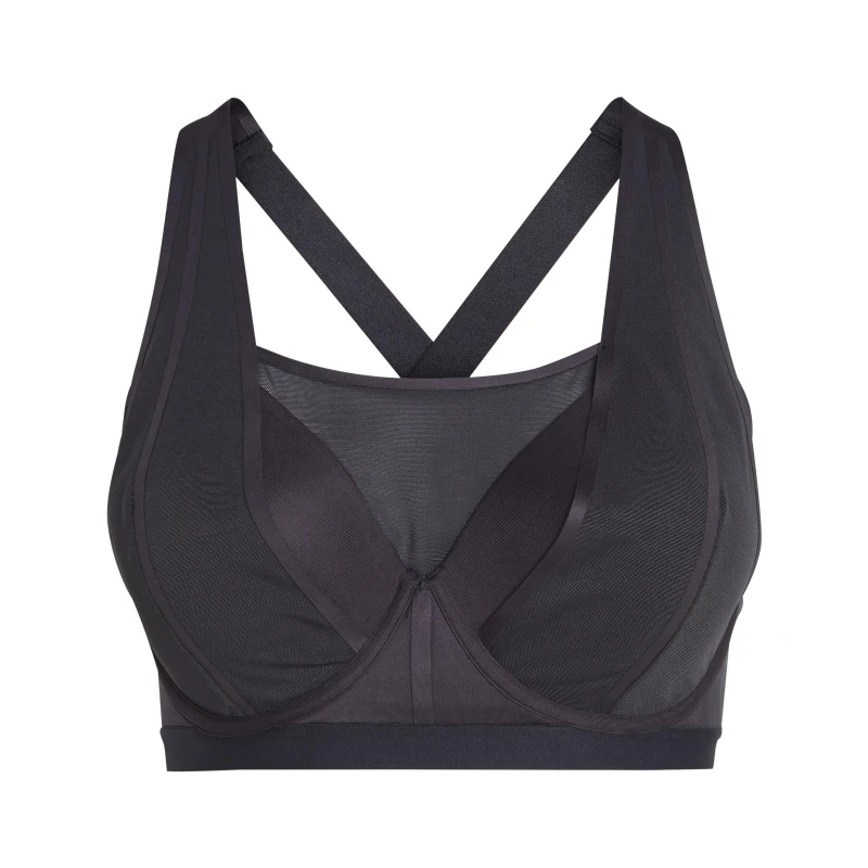 Image of adidas Collective Power TLRD Impact Luxe High-Support Bra (Plus Size) Womens - Black 40B