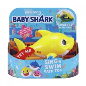 Image of Robo Alive Junior Baby Shark Sing and Swim Bath Toy