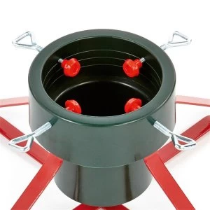Image of Premier Housewares Premier Decorations Ltd Green and Red Real Tree Stand Base