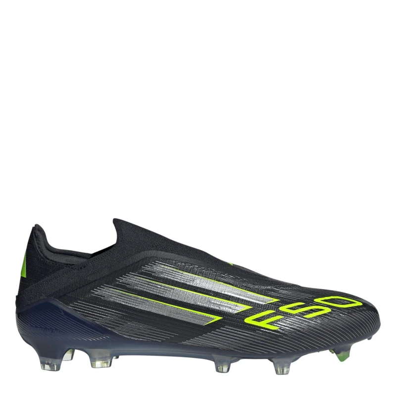 Image of adidas F50 Elite Laceless Adults Firm Ground Football Boots Black/Lemon male 10 (44.7)