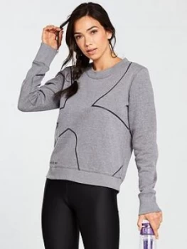 Image of Urban Armor Gear Favourite Fleece Crew Sweater Light Grey Heather Light Grey Heather Size M Women