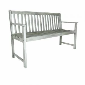 Image of Charles Bentley FSC Acacia Washed Wood Bench Wooden