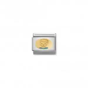 Image of Nomination Composable Classic Daily Life Gold Little Boy Link 030242/36