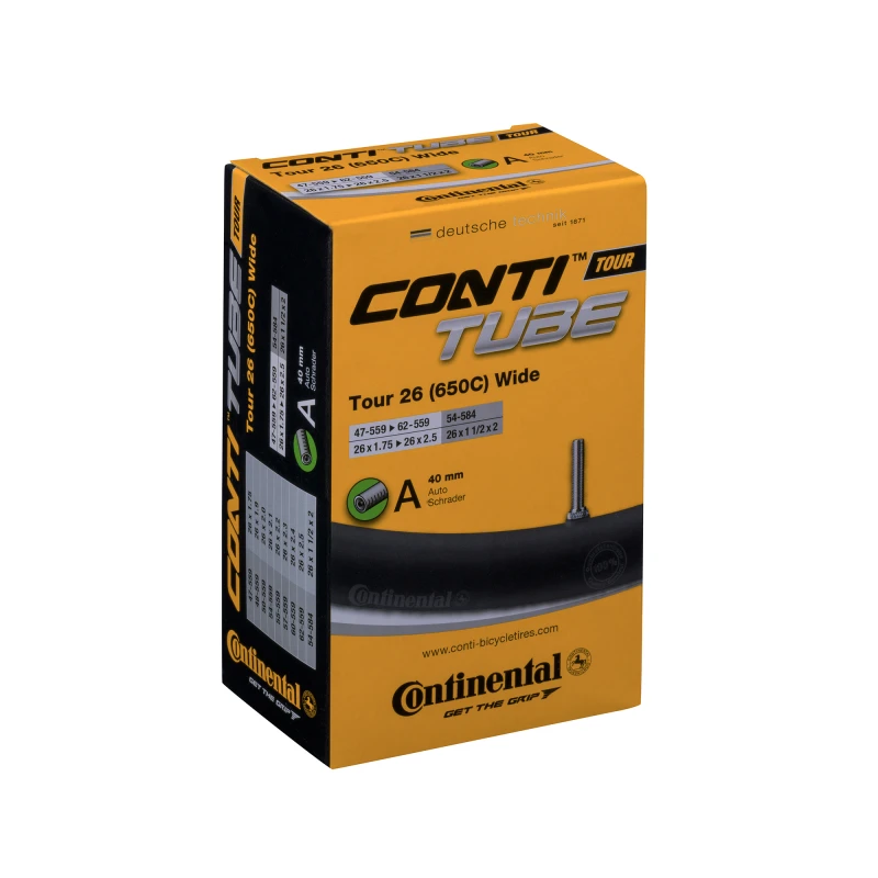 Image of Continental Continental - tour tube - schrader 40MM valve: Black 26X1.3-1.75' TUCTOURS40 1,81491401923856E+018