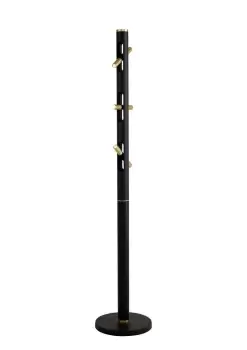 Image of Floor Lamp, 6 x 2W LED, 3000K, 1680lm, Sand Black, Gold