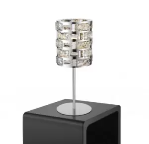 Image of Lola 1 Light Table Lamp Chrome Crystal