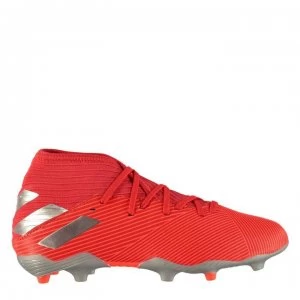 Image of adidas Nemeziz 19.3 Childrens FG Football Boots - Red/Silver