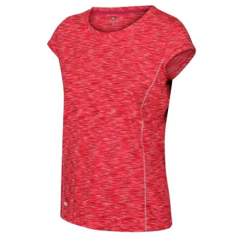 Image of Regatta Womens Hyperdimension T-Shirt - NeonPnk/Whte