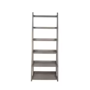 Image of Metz 6-Tier Pine Wood Bookcase Taupe