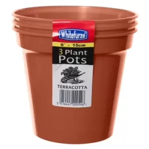 Image of Whitefurze 15cm 6" Pot (Set of 3) Pack of 10