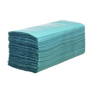 Image of Hostess Blue Hand Towels 224 Sheets Pack of 12 6876