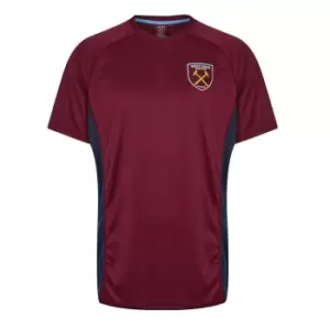 Image of Source Lab Lab West Ham United FC Poly T-Shirt Mens - Red