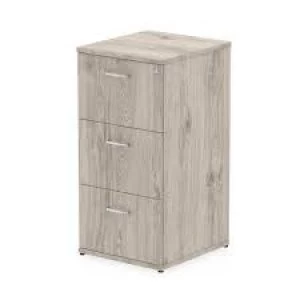 Image of Trexus 3 Drawer Filing Cabinet 500x600x1125mm Grey Oak Ref I003242