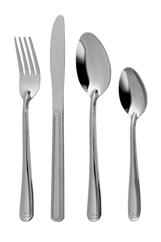 Image of Premier Housewares Sweet Heart Sweetheart 16Pc Cutlery Set Silver