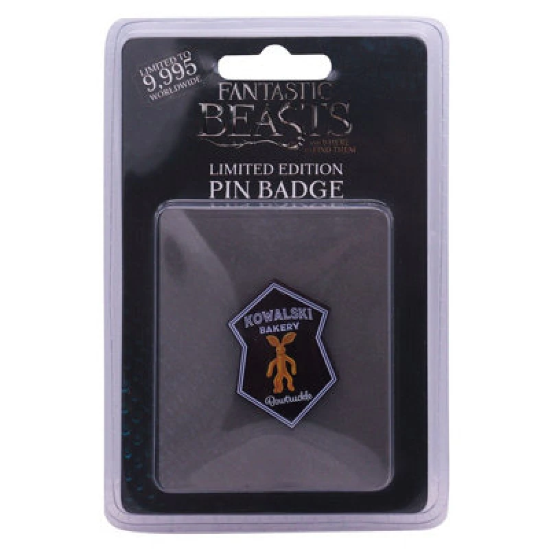 Image of FANTASTIC BEASTS Limited Edition Bowtruckle Pin Badge Black unisex