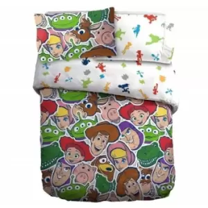 Image of Tossed Duvet Cover Set (Double) (Multicoloured) - Toy Story