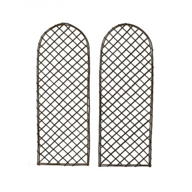 Image of Oypla Set of 2 Willow Fencing Panel Screen Climbing Trellises Natural unisex