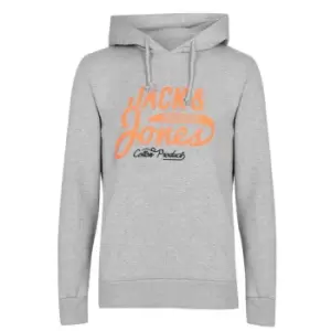 Image of Jack and Jones Logo OTH Hoodie Mens - Grey