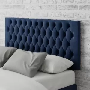 Image of Aspire Monroe Velvet Kingsize Headboard - Navy