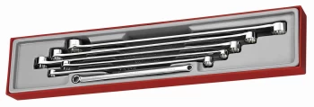 Image of Teng Tools TTXFLS06 6 Piece - Long 12pt Double Ring Spanner Set 8-24mm in Tray