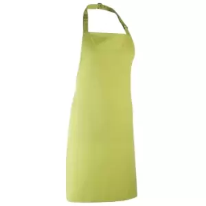 Image of Premier Colours Bib Apron / Workwear (Pack of 2) (One Size) (Lime)