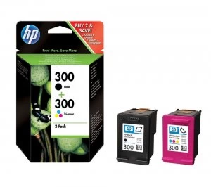 Image of HP 300 Black and Tri Colour Ink Cartridge