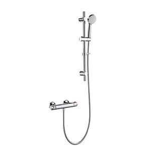 Image of Wickes Origin Plus Thermostatic Mixer Shower Kit - Chrome
