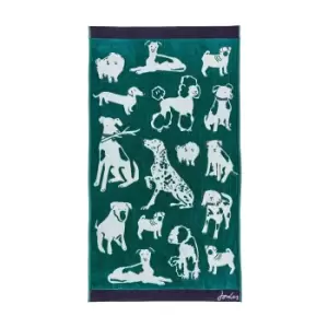 Image of Joules Dogs of Welland Bath Sheet, Green