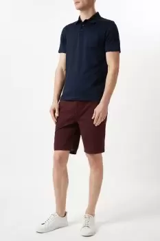 Image of Mens Classic Burgundy Chino Shorts