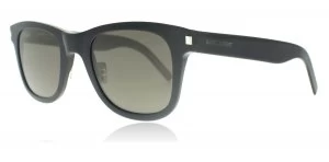 Image of Yves Saint Laurent SL51S Sunglasses Black Smoke 001 50mm