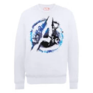 Image of Marvel Avengers Assemble Flared Logo Sweatshirt - White - M