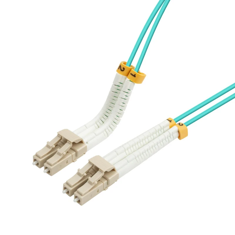 Image of Lanview LVO231301-FLEX InfiniBand/fibre optic cable 2m LC LC/LC Aqua