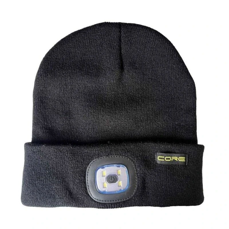 Image of Core Rechargeable Torch Beanie in Black Unisex One Size