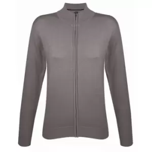 Image of SOLS Womens/Ladies Gordon Full Zip Cardigan (S) (Grey)