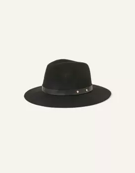 Image of Accessorize Womens Wool Fedora Black