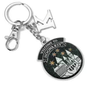 Image of Harry Potter Personalised Hogwarts Keyring K Initial