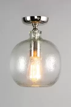 Image of Alfie Bobble Glass Flush Ceiling Light