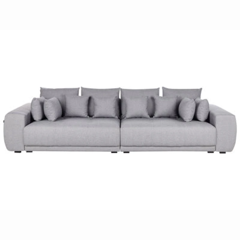 Image of BELIANI Beliani - Modern Large xl Oversize Living Room 4 Seater Sofa Upholstered Fabric Grey Torpo 403849