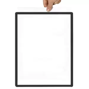 Image of Frame with transparent film, format A5, pack of 10, self-adhesive, black