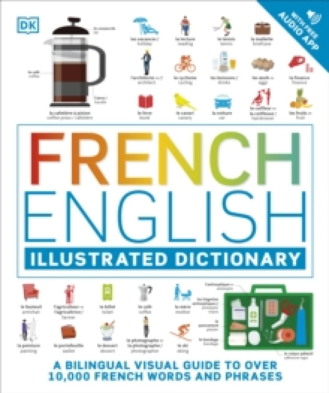 Image of French English Illustrated Dictionary. Paperback Books