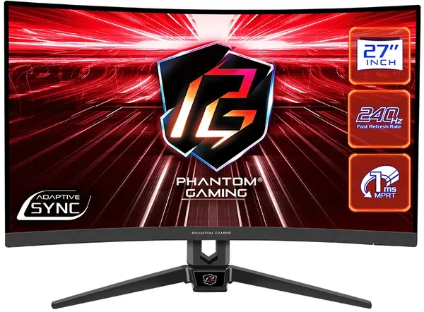 Image of ASRock Phantom 27" PG27F15RS1A Full HD Curved Gaming LED Monitor