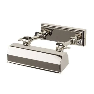 Image of 1 Light Small Picture Wall Light Polished Nickel, E14