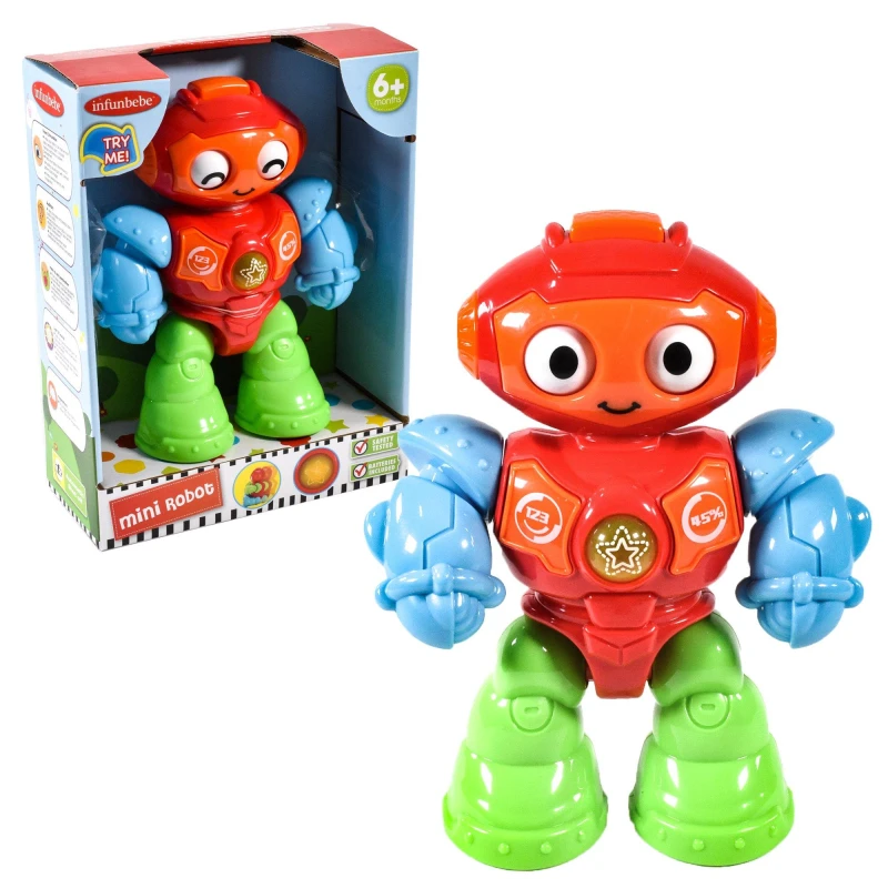 Image of Infunbebe Mini Lights & Sounds Robot Multi